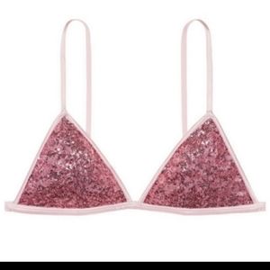 Pink Sequin Bralette